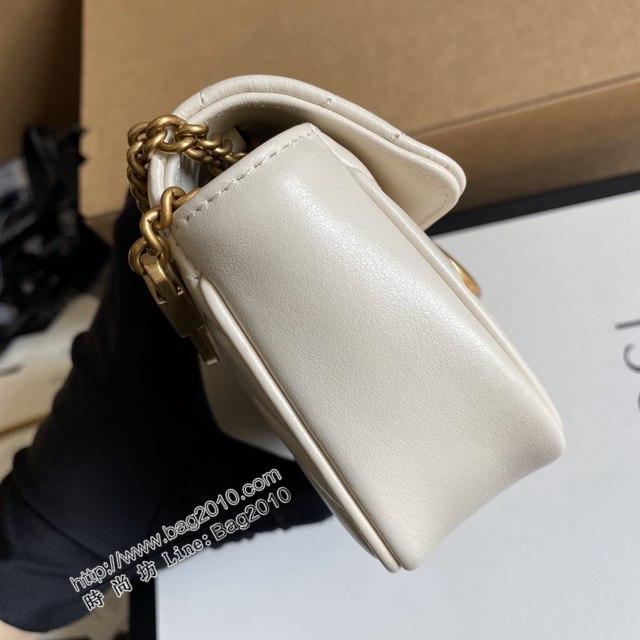 Gucci經典百搭女包 古馳GG Marmont Mini女包 Gucci原廠皮鏈條迷你小挎包 476433  ydg3158